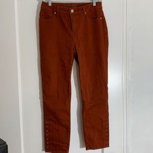 Chico's Orange Brown Jeans
